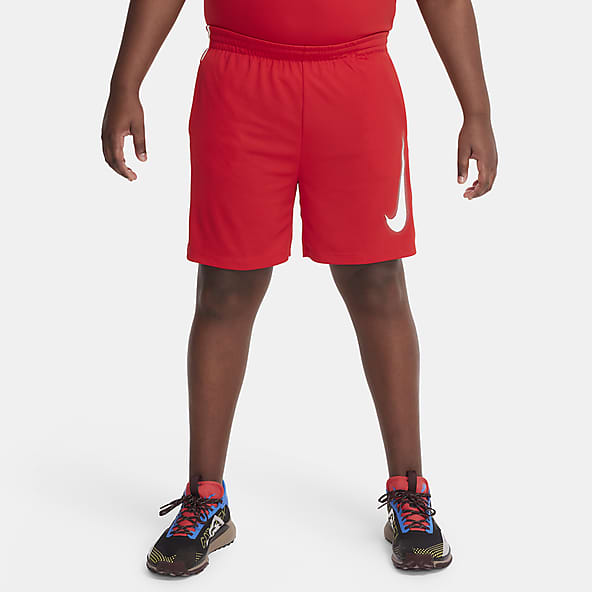 Boys red nike shorts online